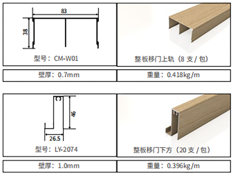 衣柜移門(mén)型材